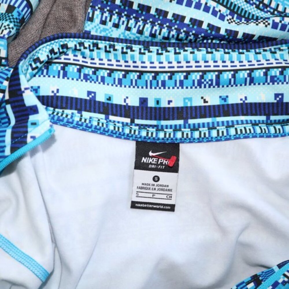 Nike Pro Top Sz S Dri Fit Half Zip‎ printed long sleeves Pullover - Picture 3 of 12